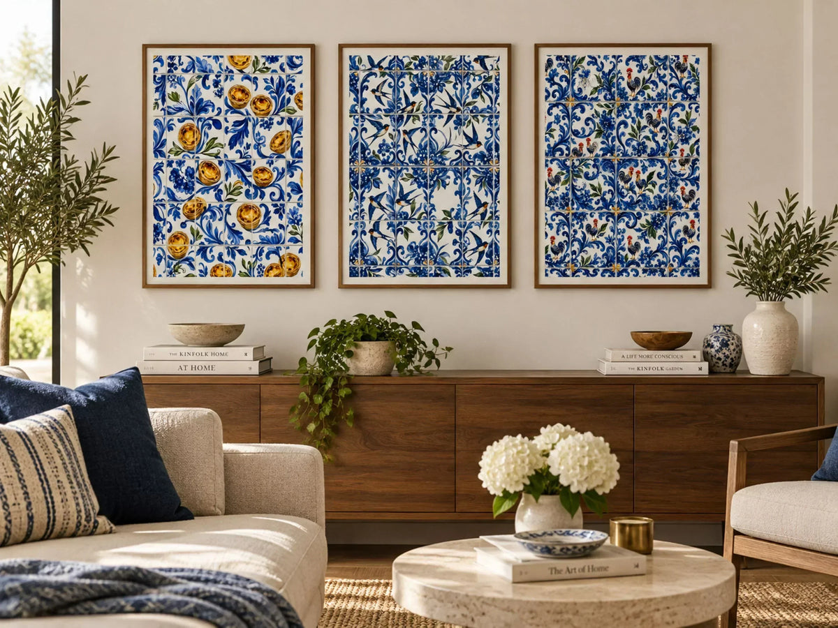 How to Decorate With Portuguese Tiles Without Tiling Your Walls