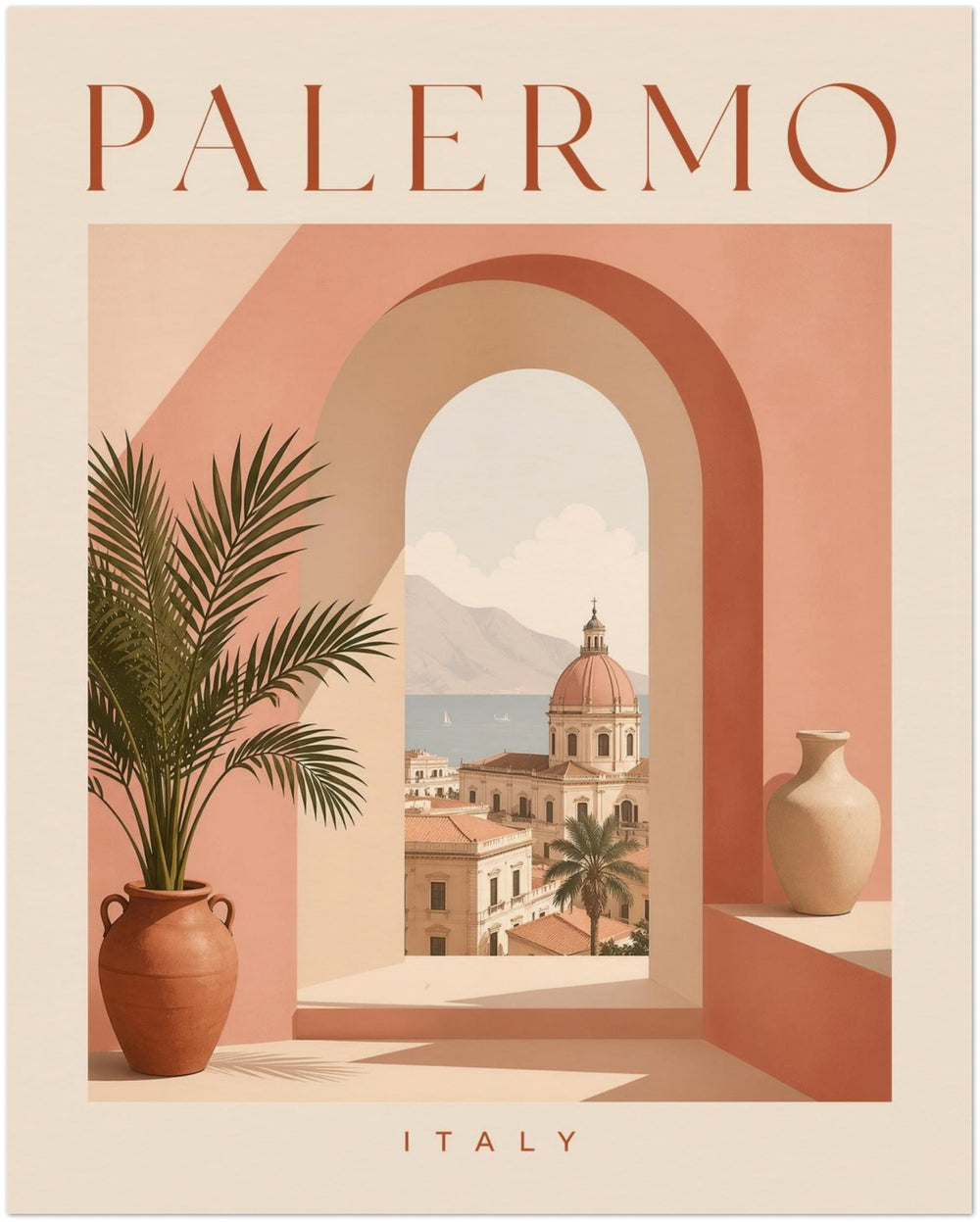 Palermo Sicilian Window Print