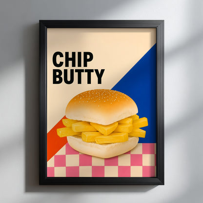 British Chip Butty Print