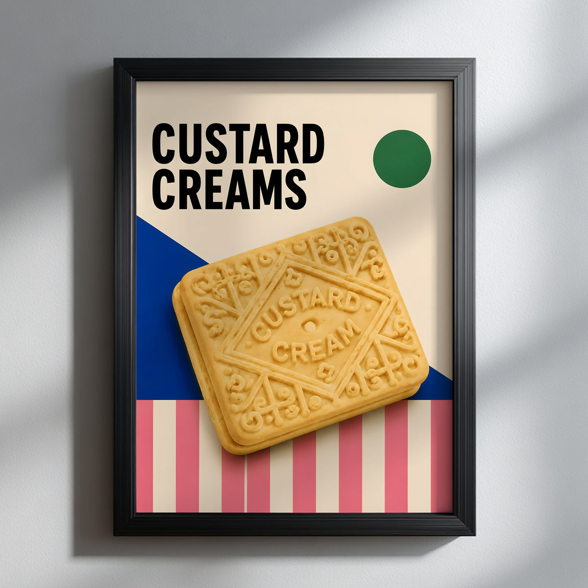 British Custard Cream Biscuit Print