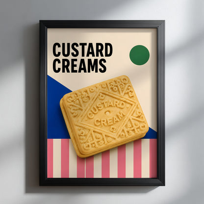 British Custard Cream Biscuit Print