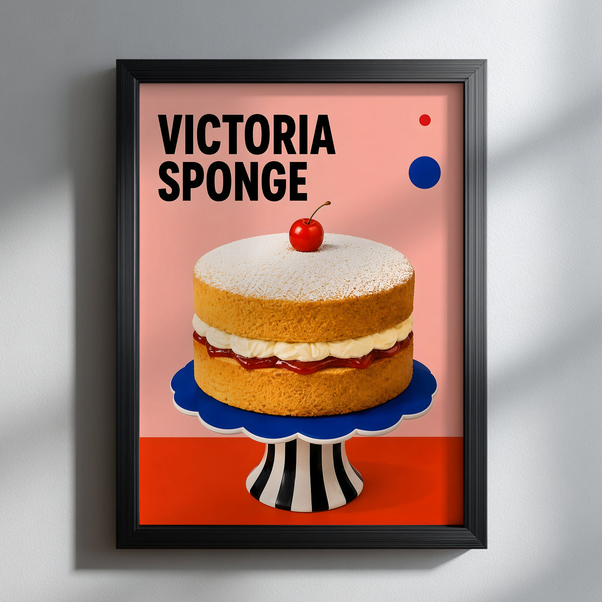 British Victoria Sponge Cake Print