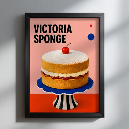 British Victoria Sponge Cake Print