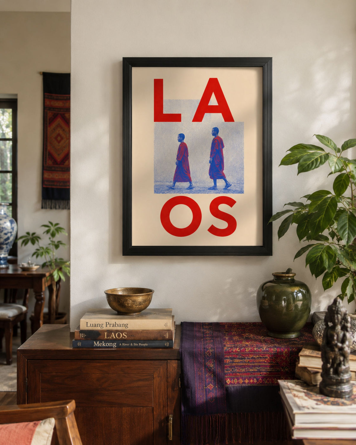 Laos Buddhist Monks Print