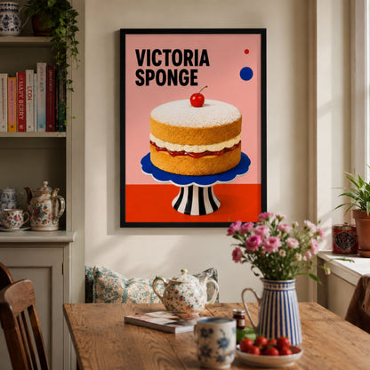 British Victoria Sponge Cake Print