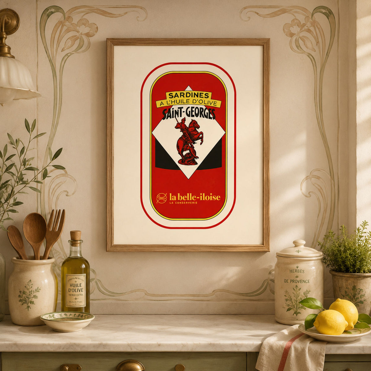 Vintage French Sardine Tin Print