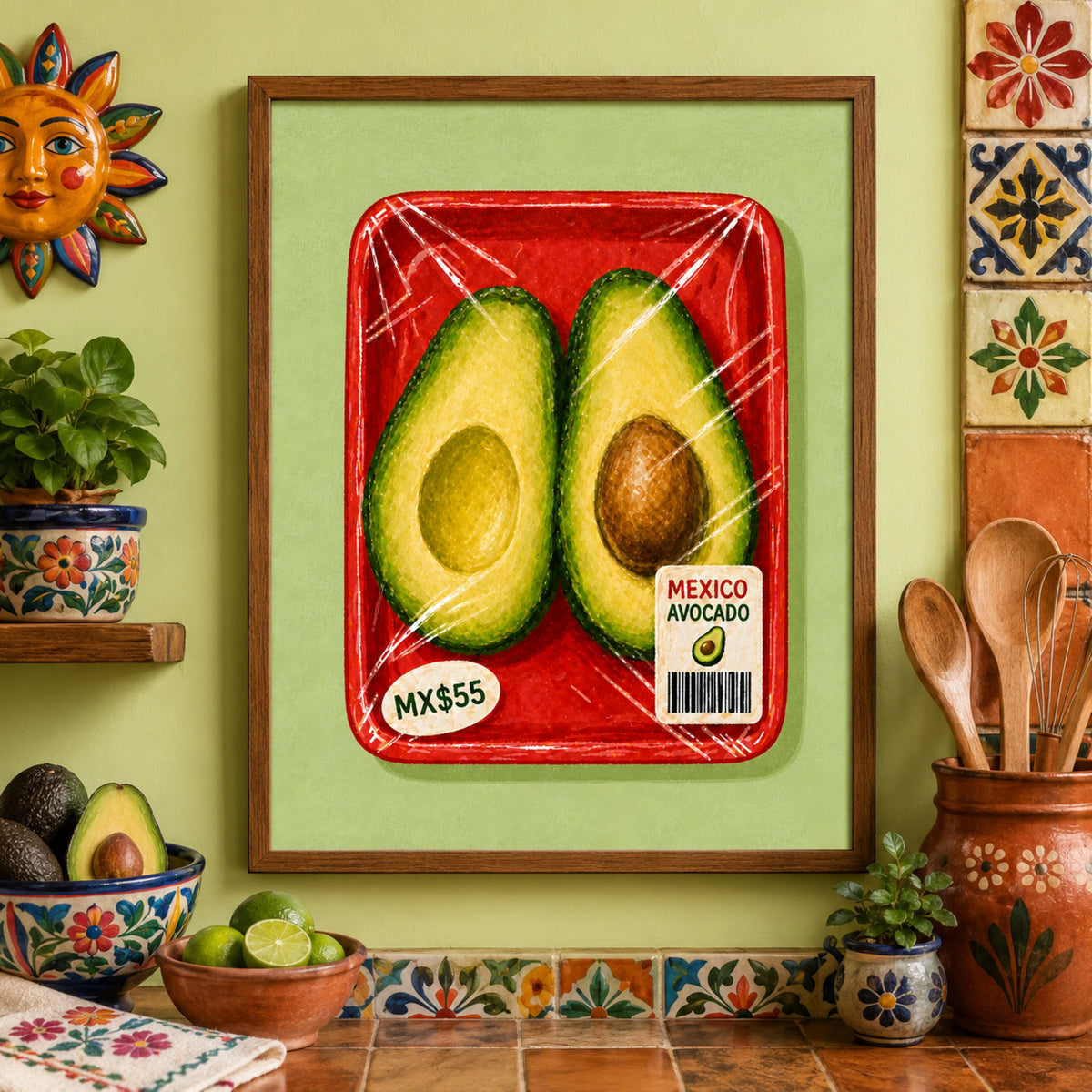 Mexican Avocado Packaging Poster
