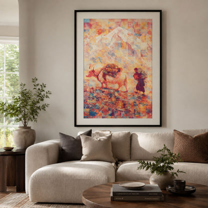 Mount Everest Yak Print