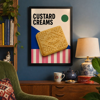 British Custard Cream Biscuit Print
