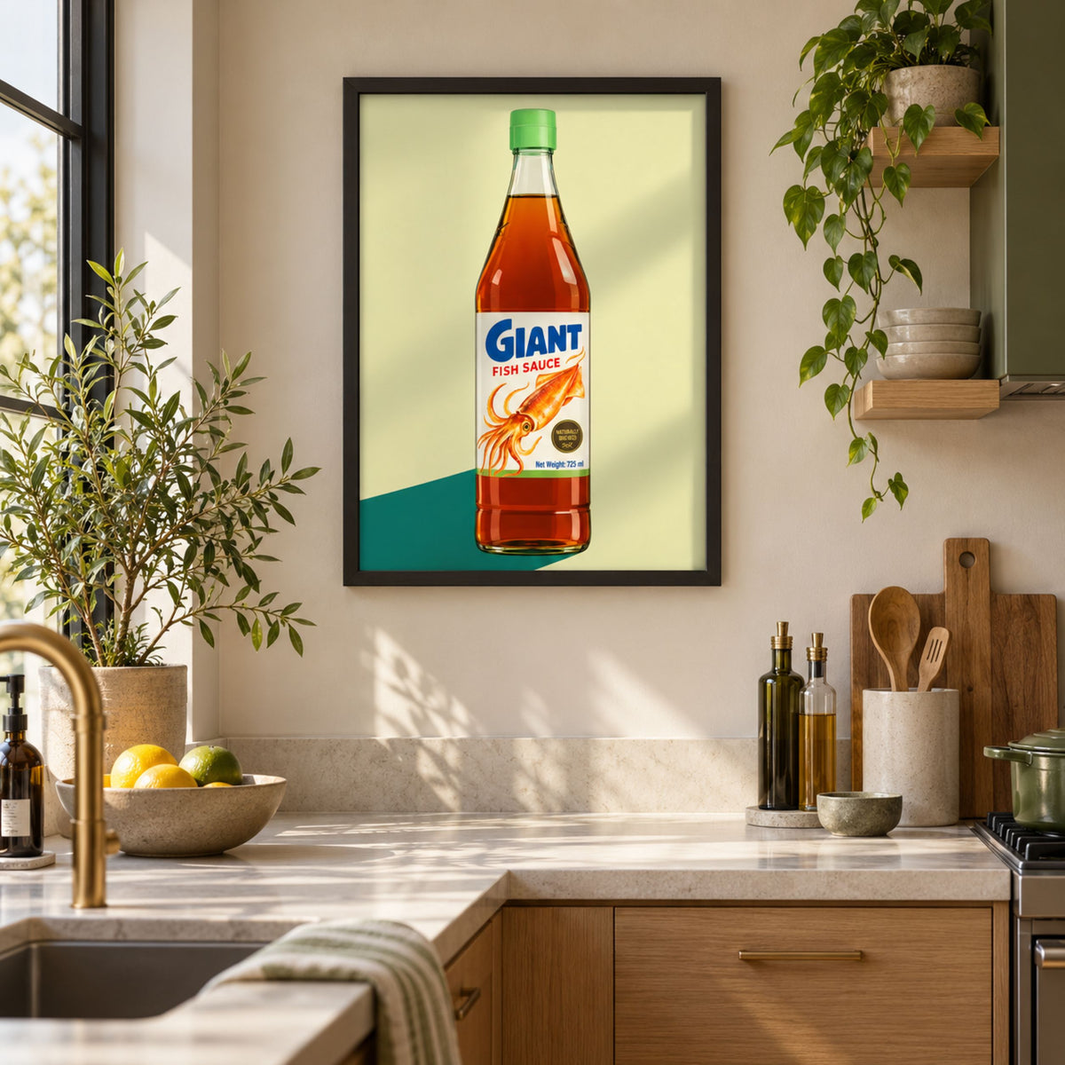 Fish Sauce Pop Art Print