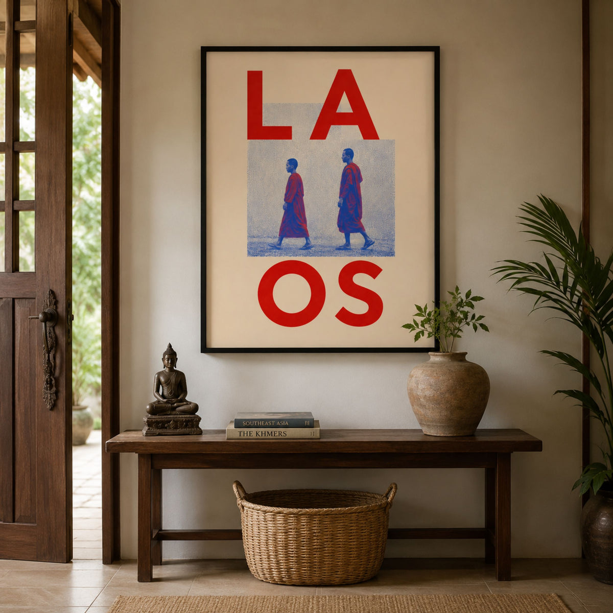 Laos Buddhist Monks Print