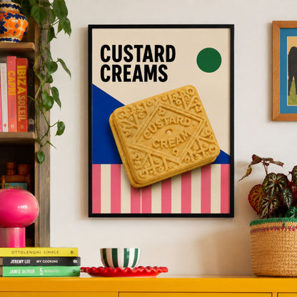 British Custard Cream Biscuit Print