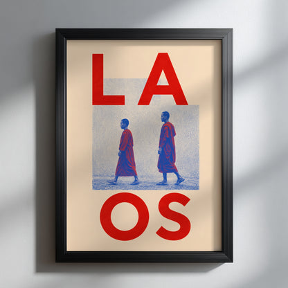 Laos Buddhist Monks Print
