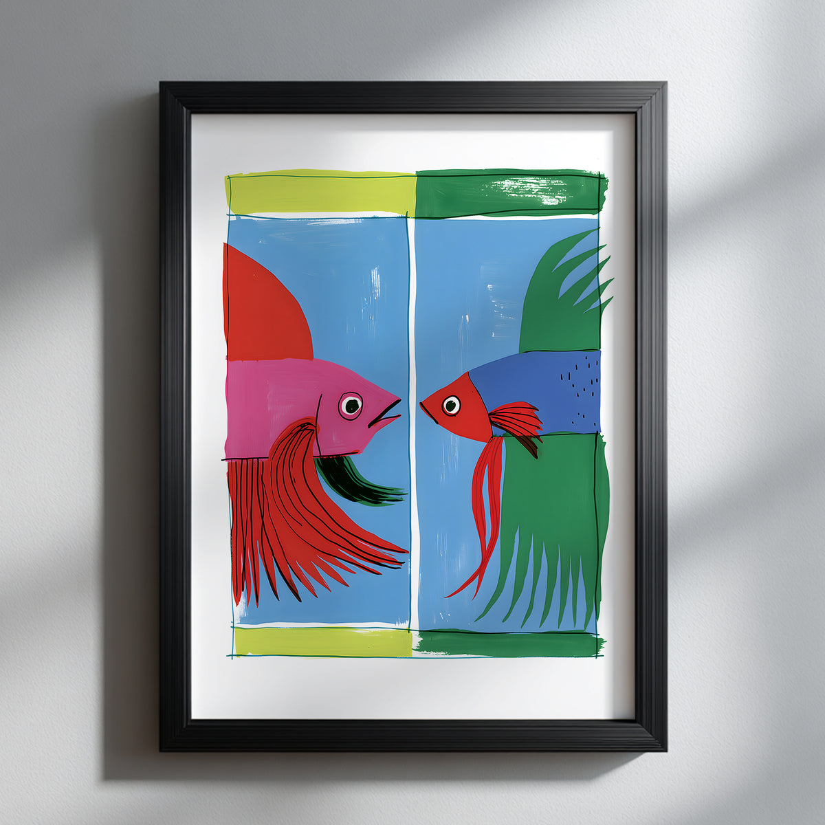 Thai Siamese Fighting Fish Print