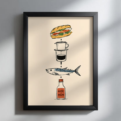 Vietnamese Kitchen Essentials Print