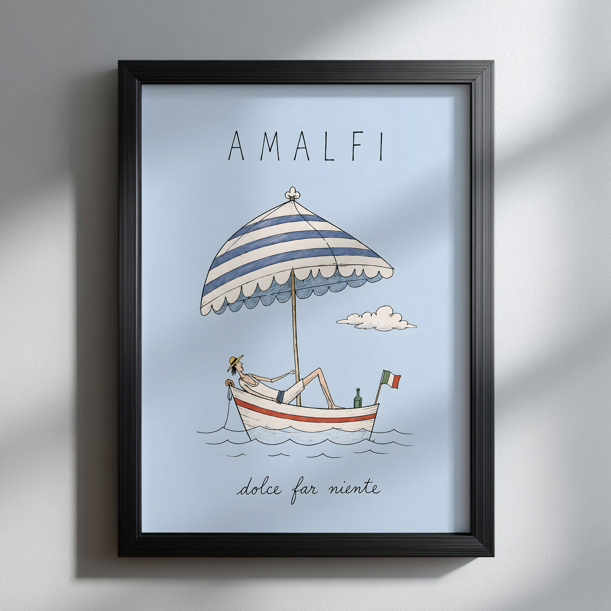 Amalfi Dolce Far Niente Boat Print