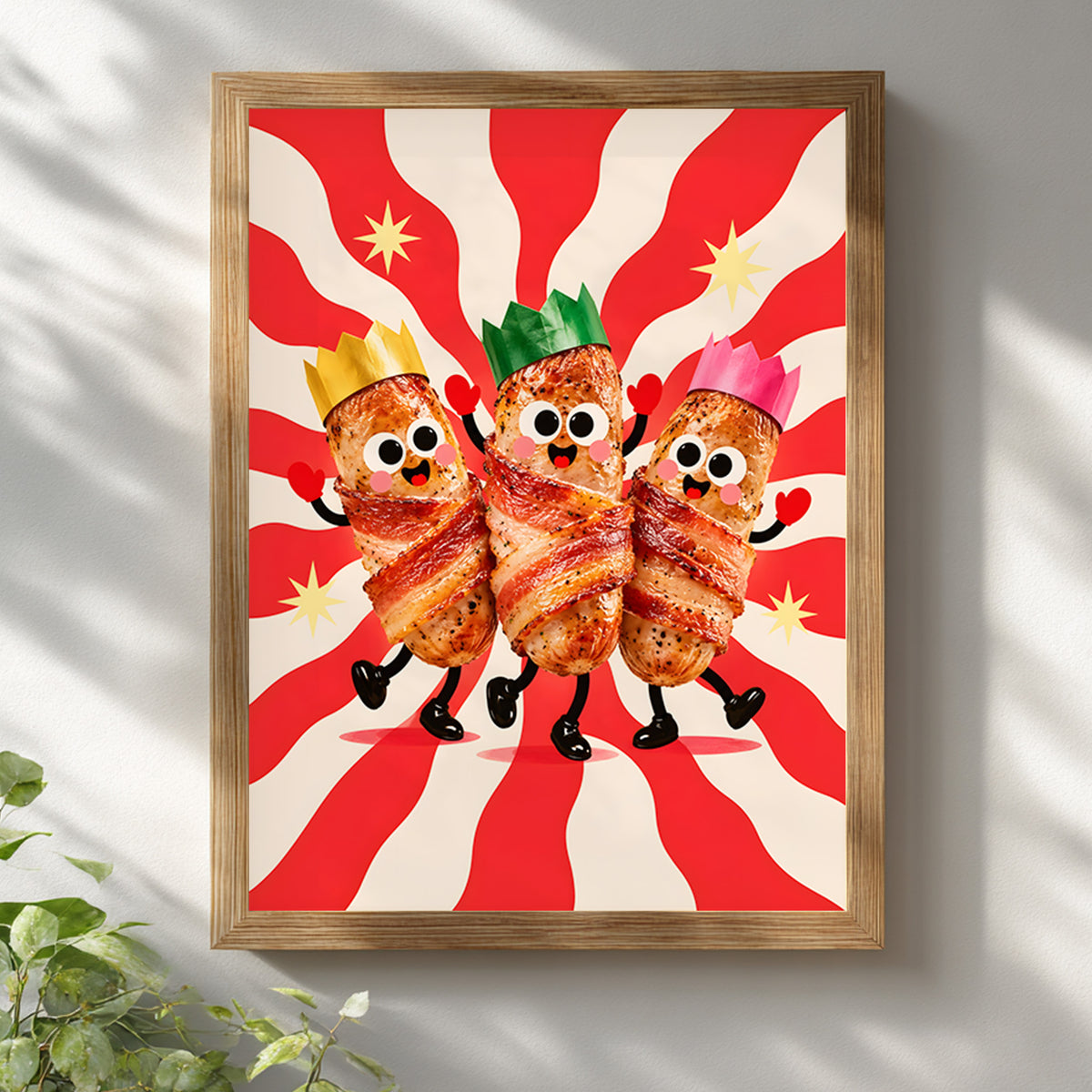 British Christmas Pigs in Blankets Poster