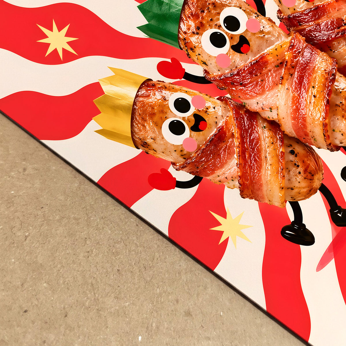British Christmas Pigs in Blankets Poster
