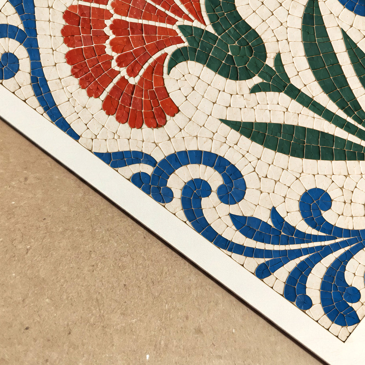 Portuguese Carnation Calcada Tile Print