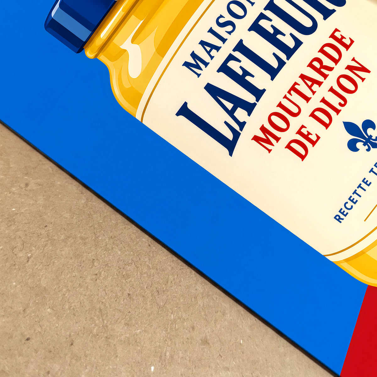 French Dijon Mustard Jar Pop Art Poster