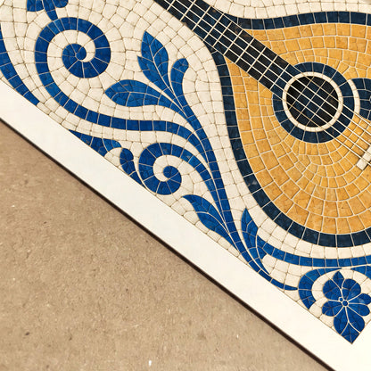 Portuguese Guitar Calcada Tiles Print