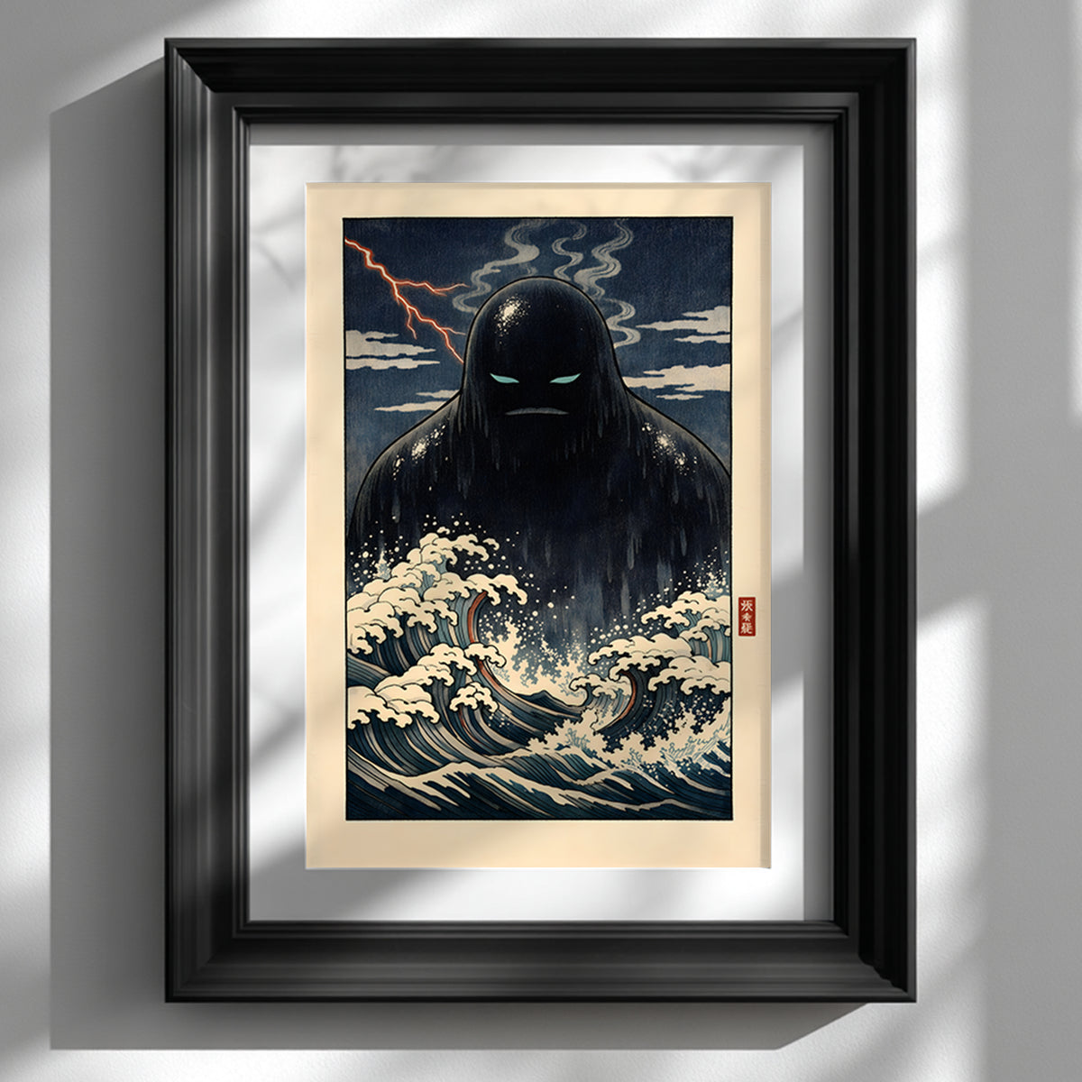 Japanese Umibōzu Sea Spirit Print