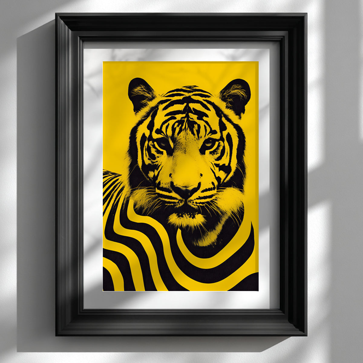 Yellow Stripe Malayan Tiger Print
