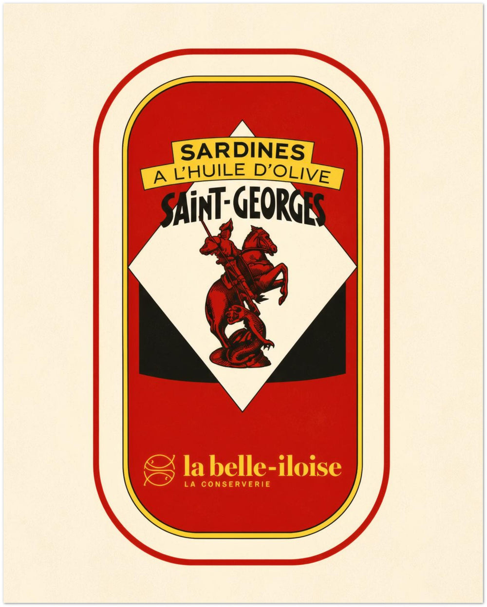 Vintage French Sardine Tin Print
