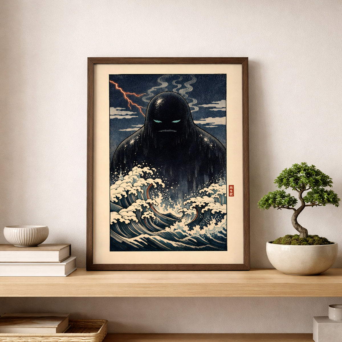 Japanese Umibōzu Sea Spirit Print
