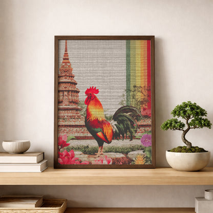 Thai Buddhist Rooster Temple
