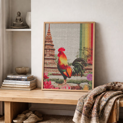 Thai Buddhist Rooster Temple