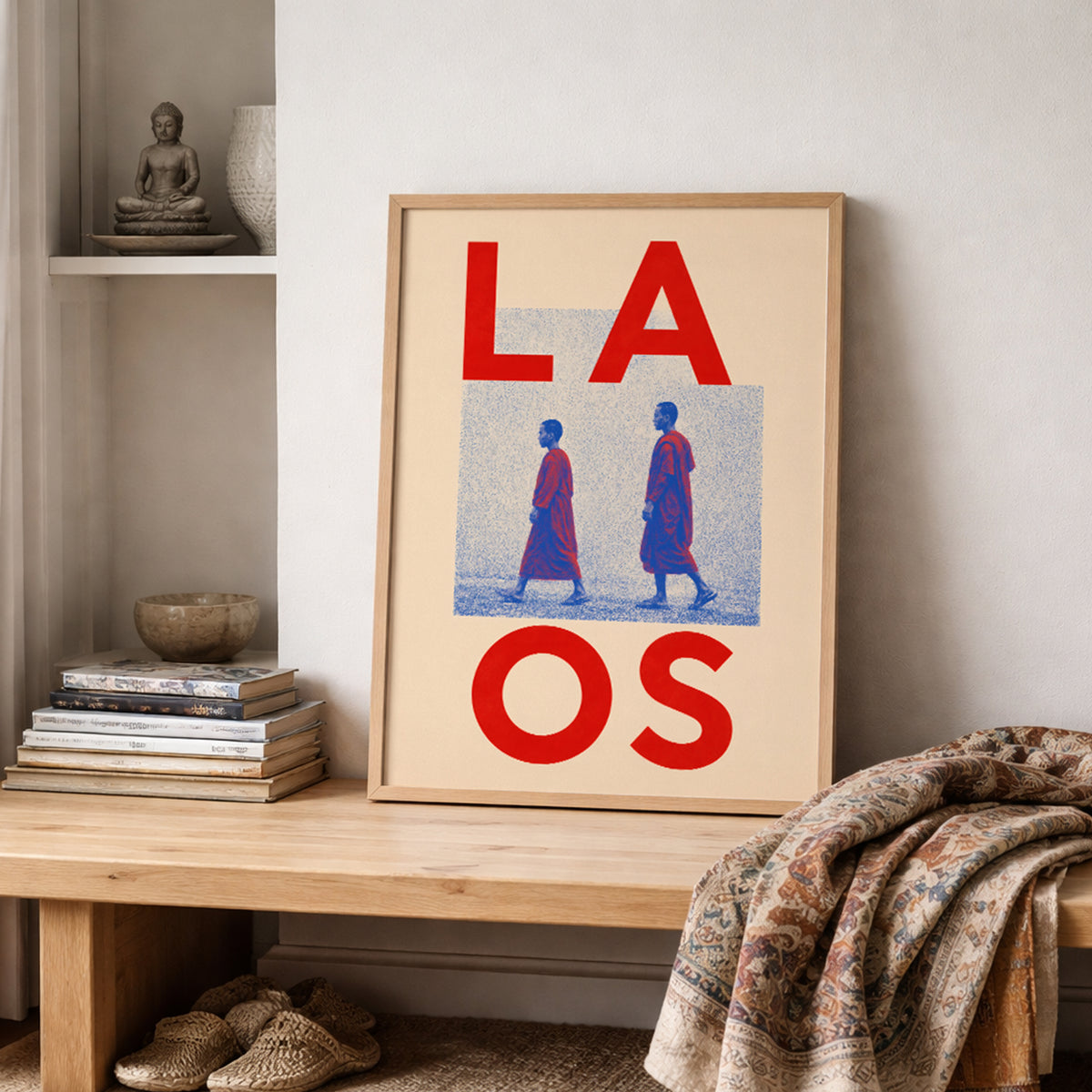 Laos Buddhist Monks Print