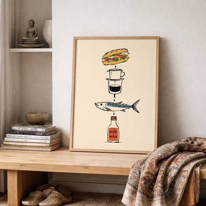 Vietnamese Kitchen Essentials Print