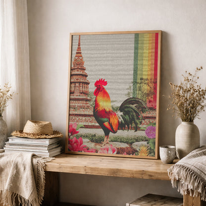Thai Buddhist Rooster Temple