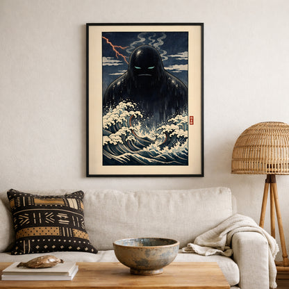 Japanese Umibōzu Sea Spirit Print