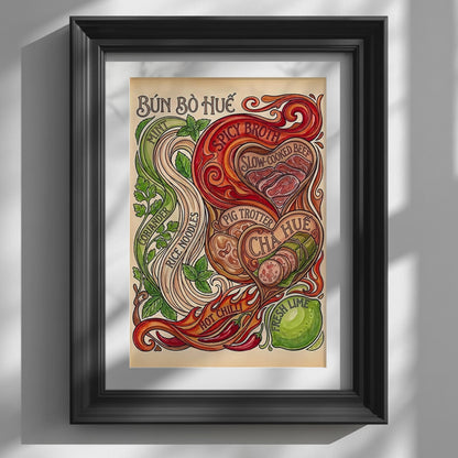 Vietnamese Bún Bò Huế Poster