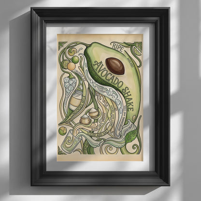 Thai Avocado Shake Market Print