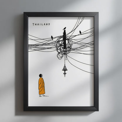 Thailand Monk & Cable Street Print