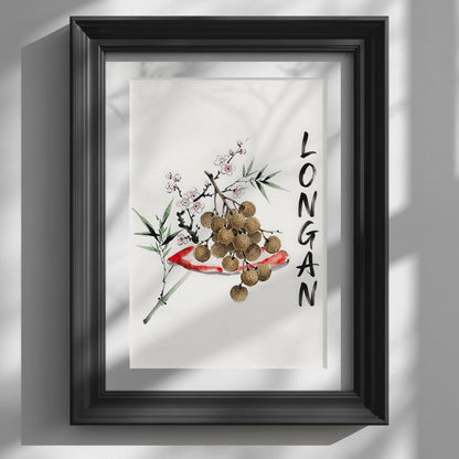 Northern Thai Longan Watercolour Print