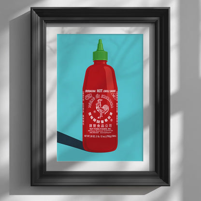 Thai Sriracha Sauce Pop Art Print