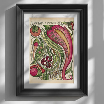 Thai Som Tam Recipe Poster