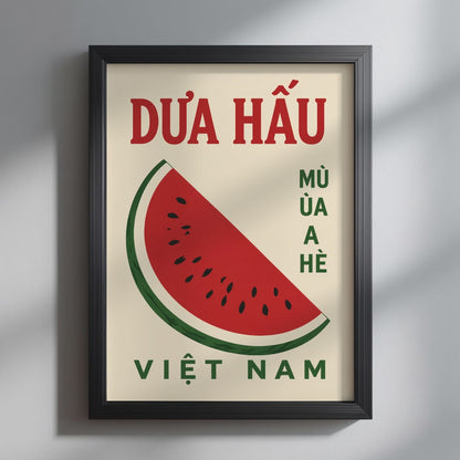Vietnamese Tết Watermelon Print
