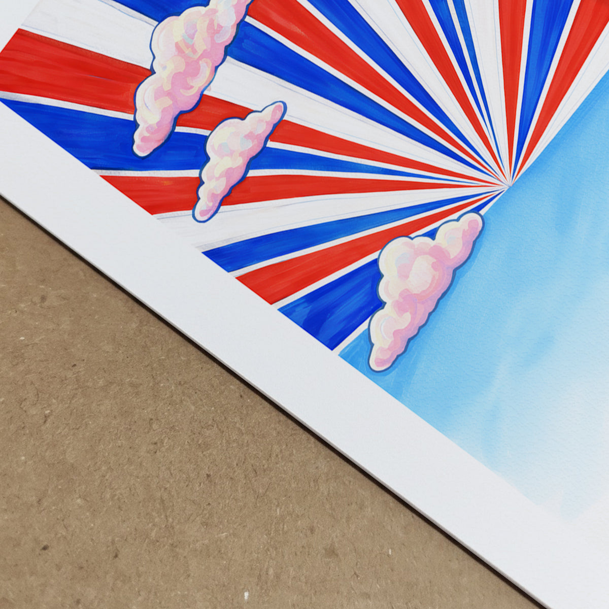 Thailand Flag Skyscape Print