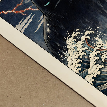 Japanese Umibōzu Sea Spirit Print