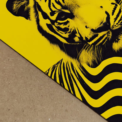 Yellow Stripe Malayan Tiger Print