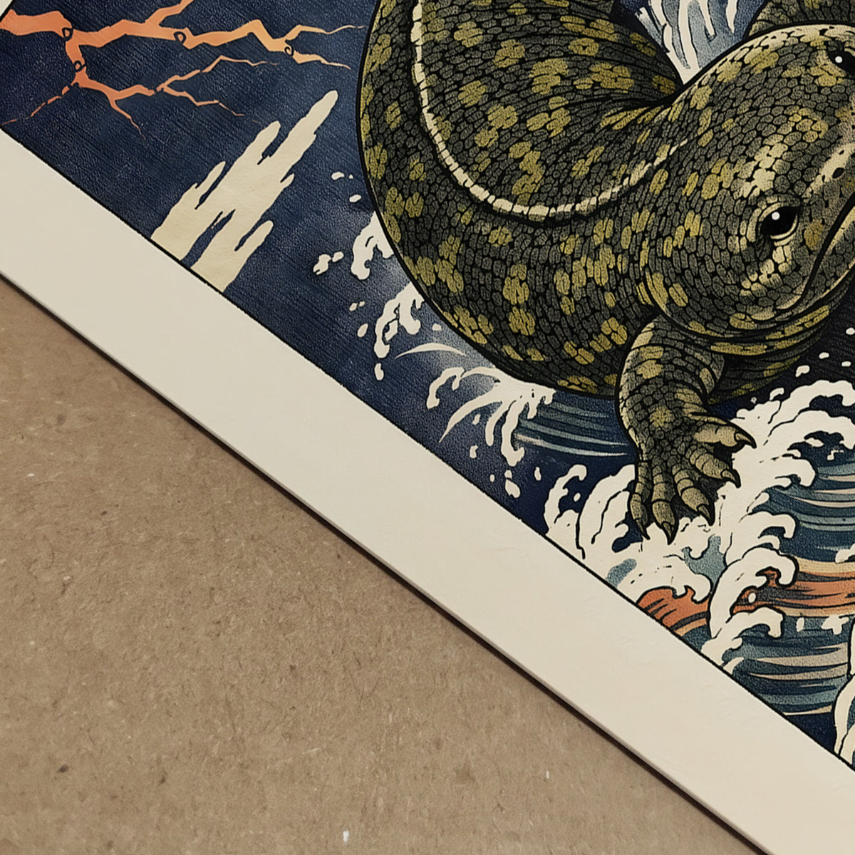 Japanese Hanzaki Giant Salamander Print