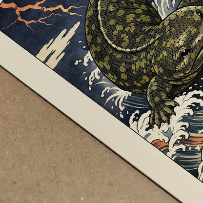 Japanese Hanzaki Giant Salamander Print