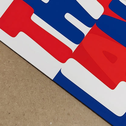 Thailand Flag Typography Print