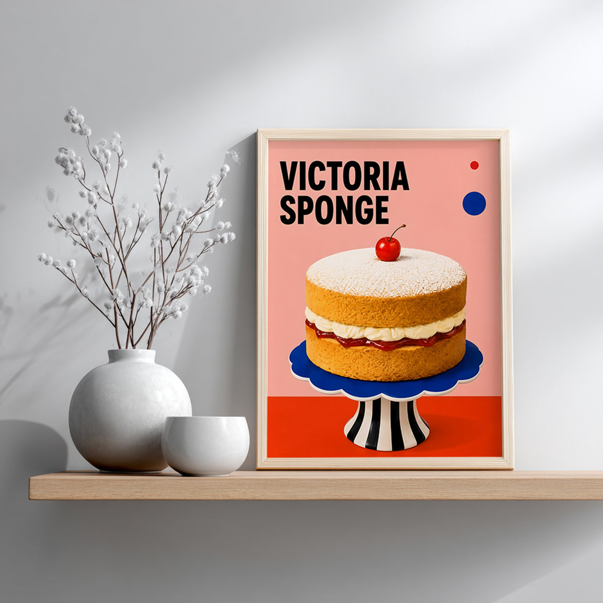 British Victoria Sponge Cake Print