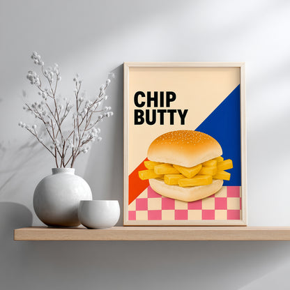 British Chip Butty Print